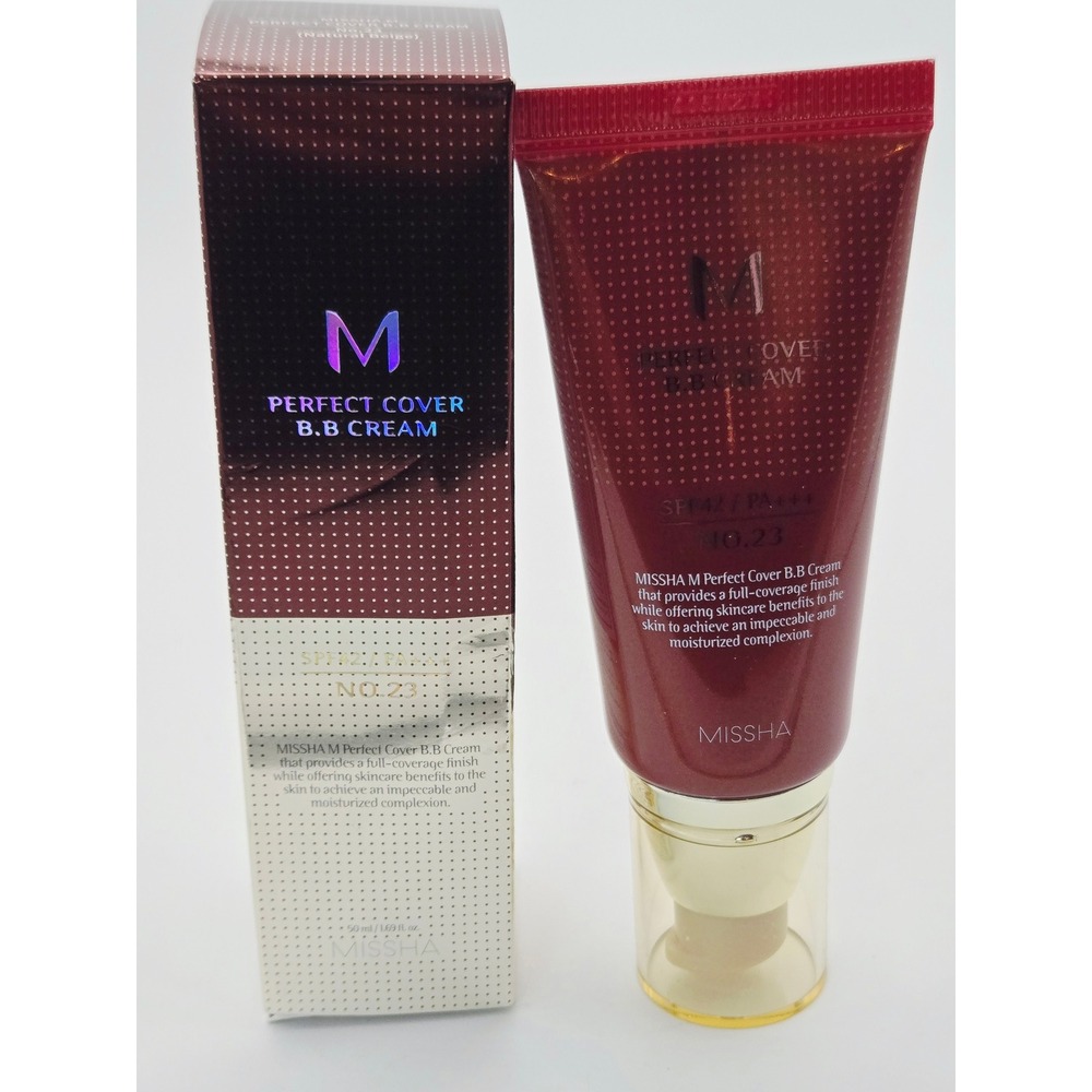 Missha M Perfect Cover BB Cream No.23 Natural Beige SPF 42 PA+++ 50ml K-Beauty